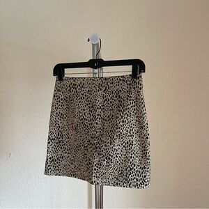 Brandy Melville Animal Print Mini Skirt